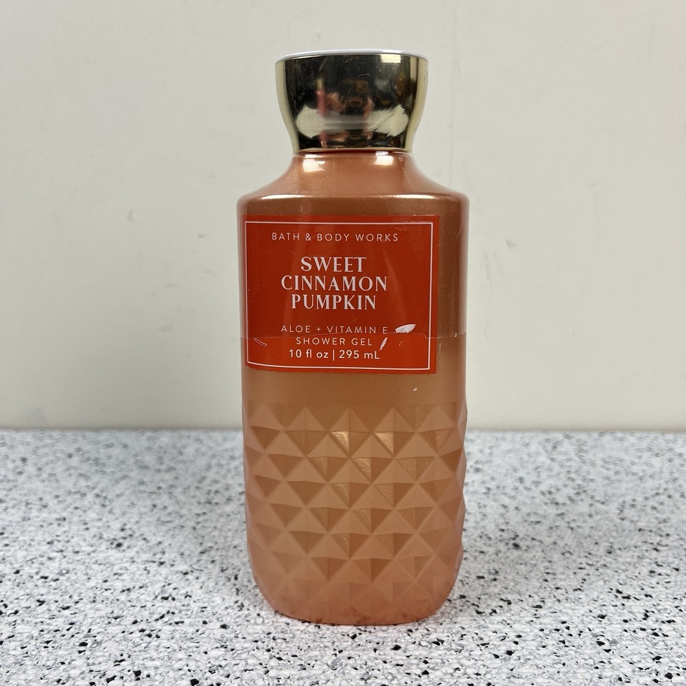 Bath & Body Works Sweet Cinnamon Pumpkin Shower Gel 10 oz NEW Sealed‎